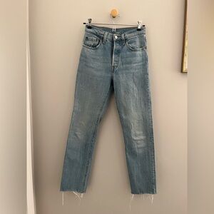 Levi's 501s Straight Leg Blue Jeans